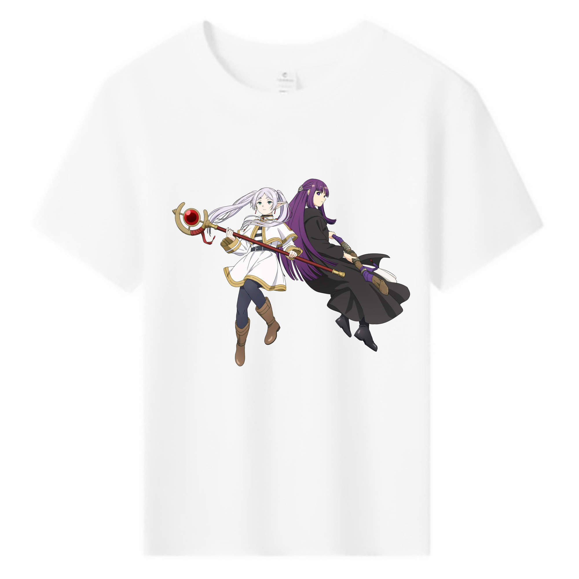 （画像用） 葬送のフリーレン Frieren 綿100％キッズTシャツ（フロントプリント）
