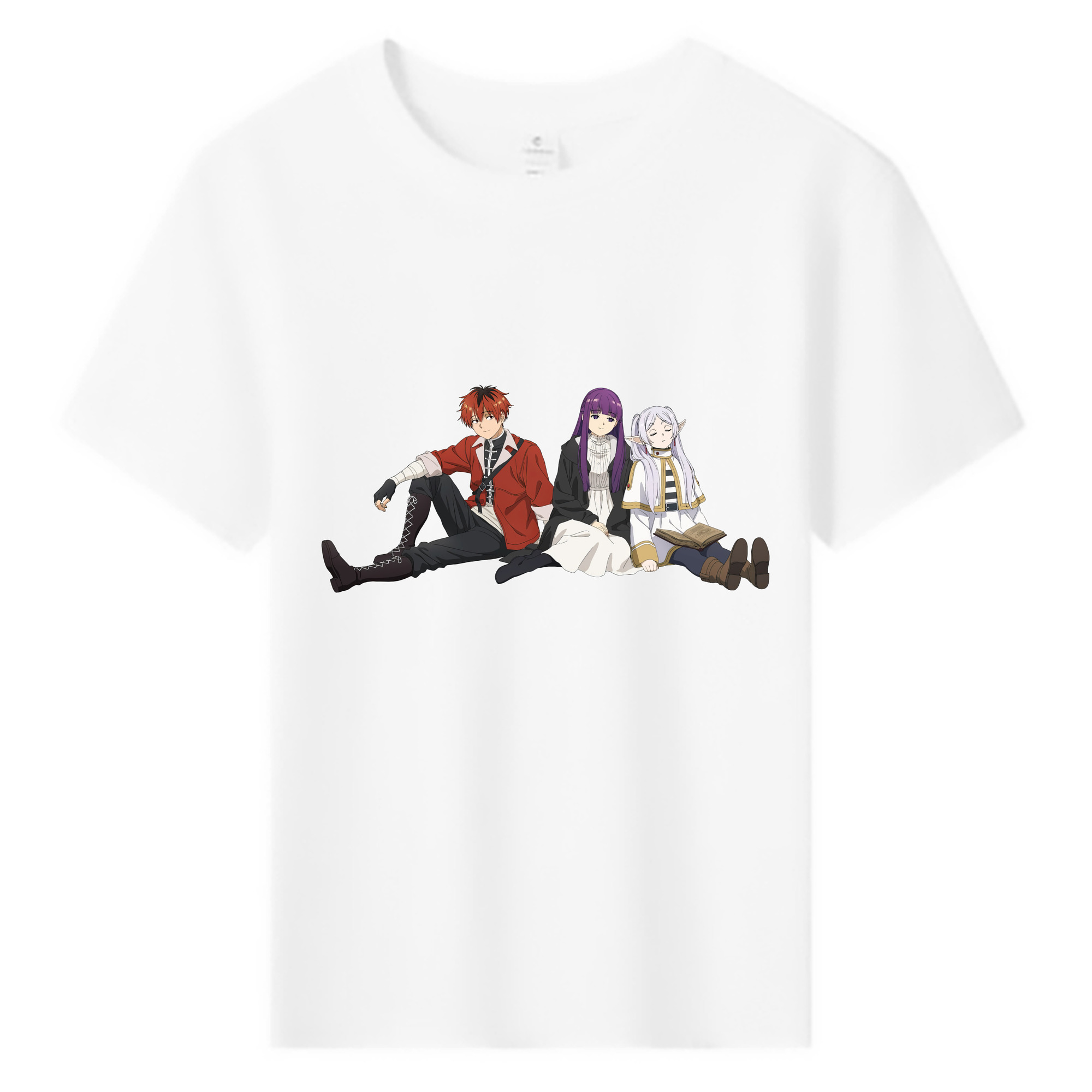 （画像用） 葬送のフリーレン Frieren 綿100％キッズTシャツ（フロントプリント）