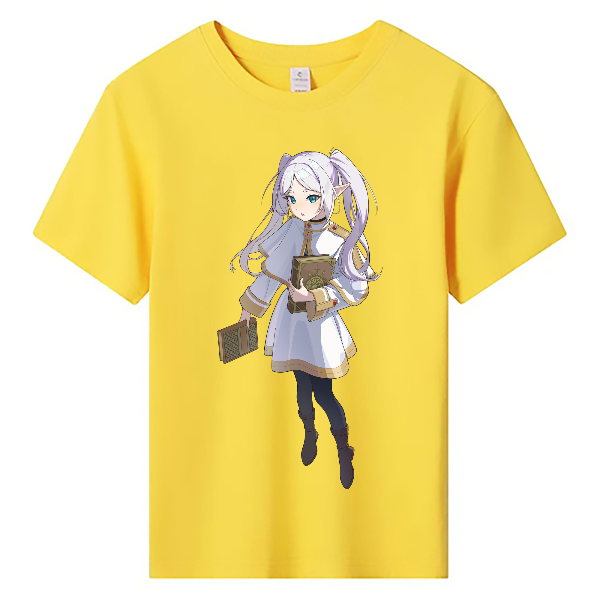 （画像用） 葬送のフリーレン Frieren 綿100％キッズTシャツ（フロントプリント）