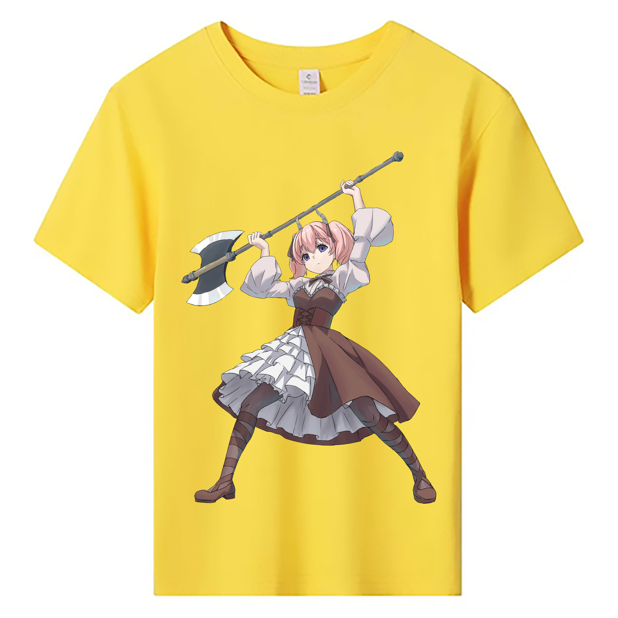 （画像用） 葬送のフリーレン Frieren 綿100％キッズTシャツ（フロントプリント）