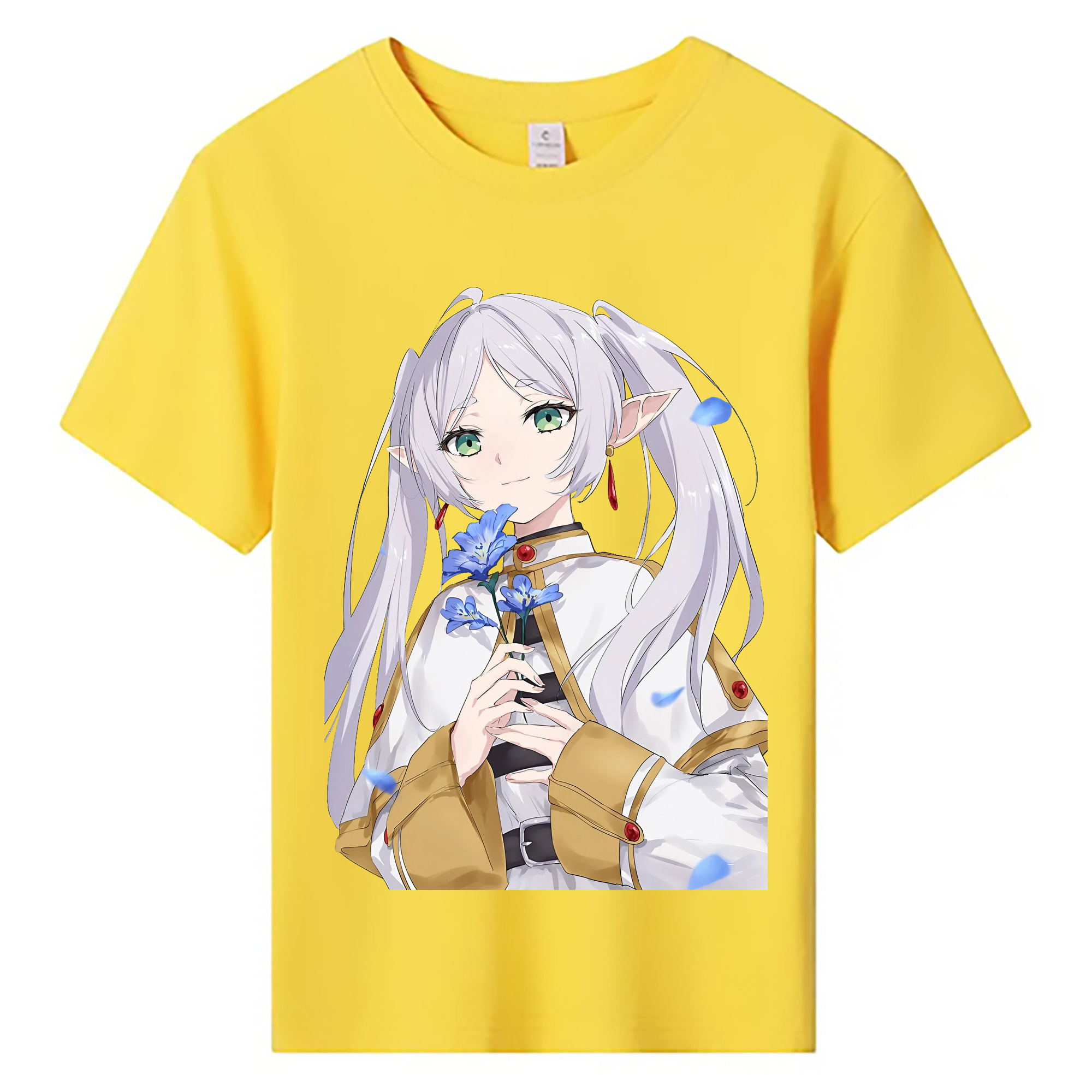 （画像用） 葬送のフリーレン Frieren 綿100％キッズTシャツ（フロントプリント）