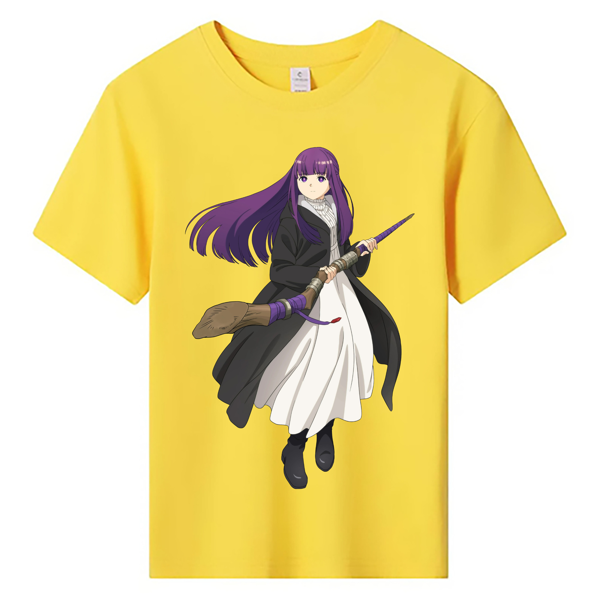 （画像用） 葬送のフリーレン Frieren 綿100％キッズTシャツ（フロントプリント）