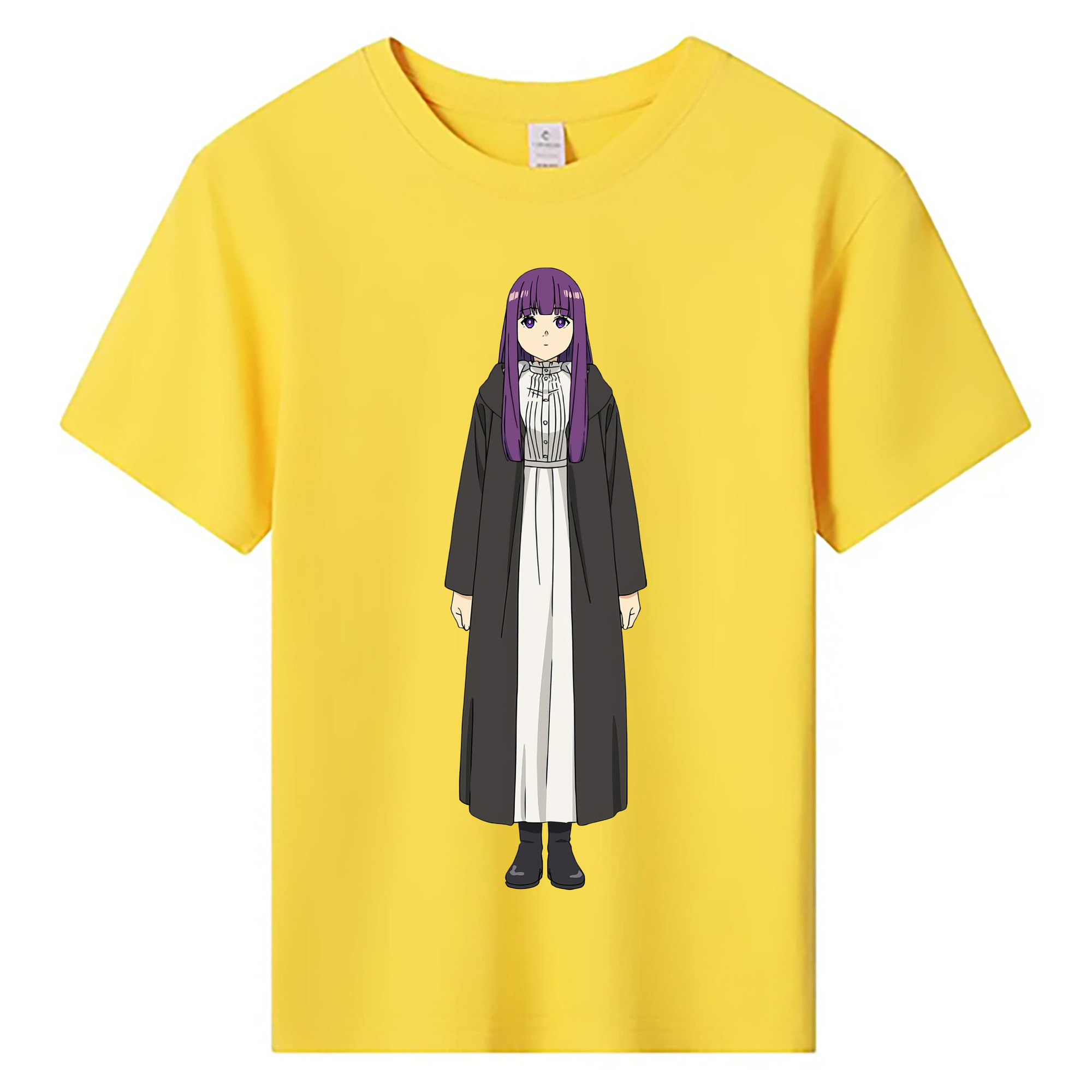 （画像用） 葬送のフリーレン Frieren 綿100％キッズTシャツ（フロントプリント）