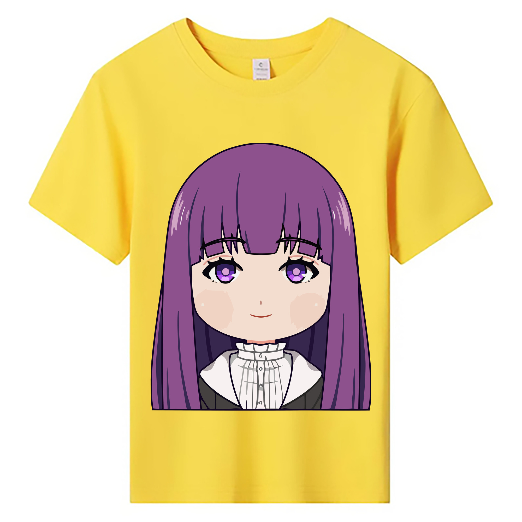 （画像用） 葬送のフリーレン Frieren 綿100％キッズTシャツ（フロントプリント）