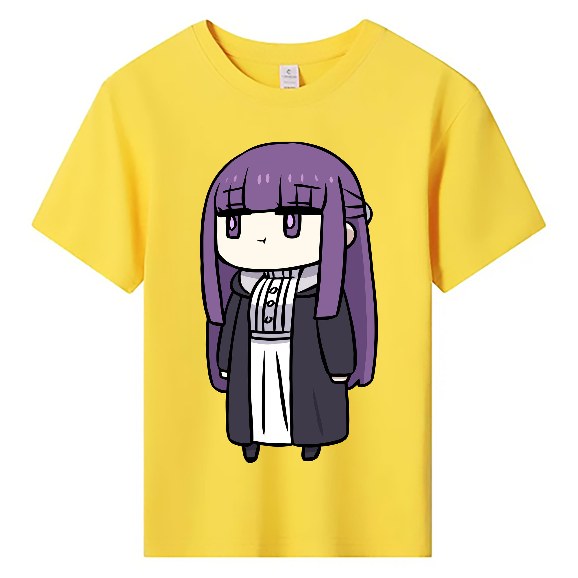 （画像用） 葬送のフリーレン Frieren 綿100％キッズTシャツ（フロントプリント）