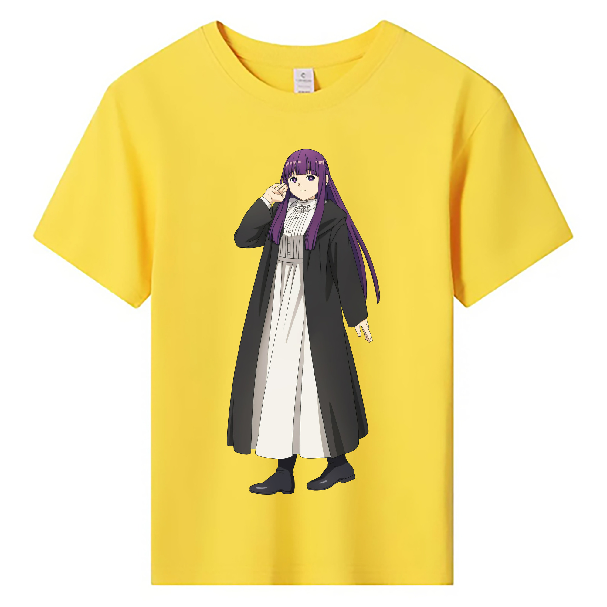 （画像用） 葬送のフリーレン Frieren 綿100％キッズTシャツ（フロントプリント）