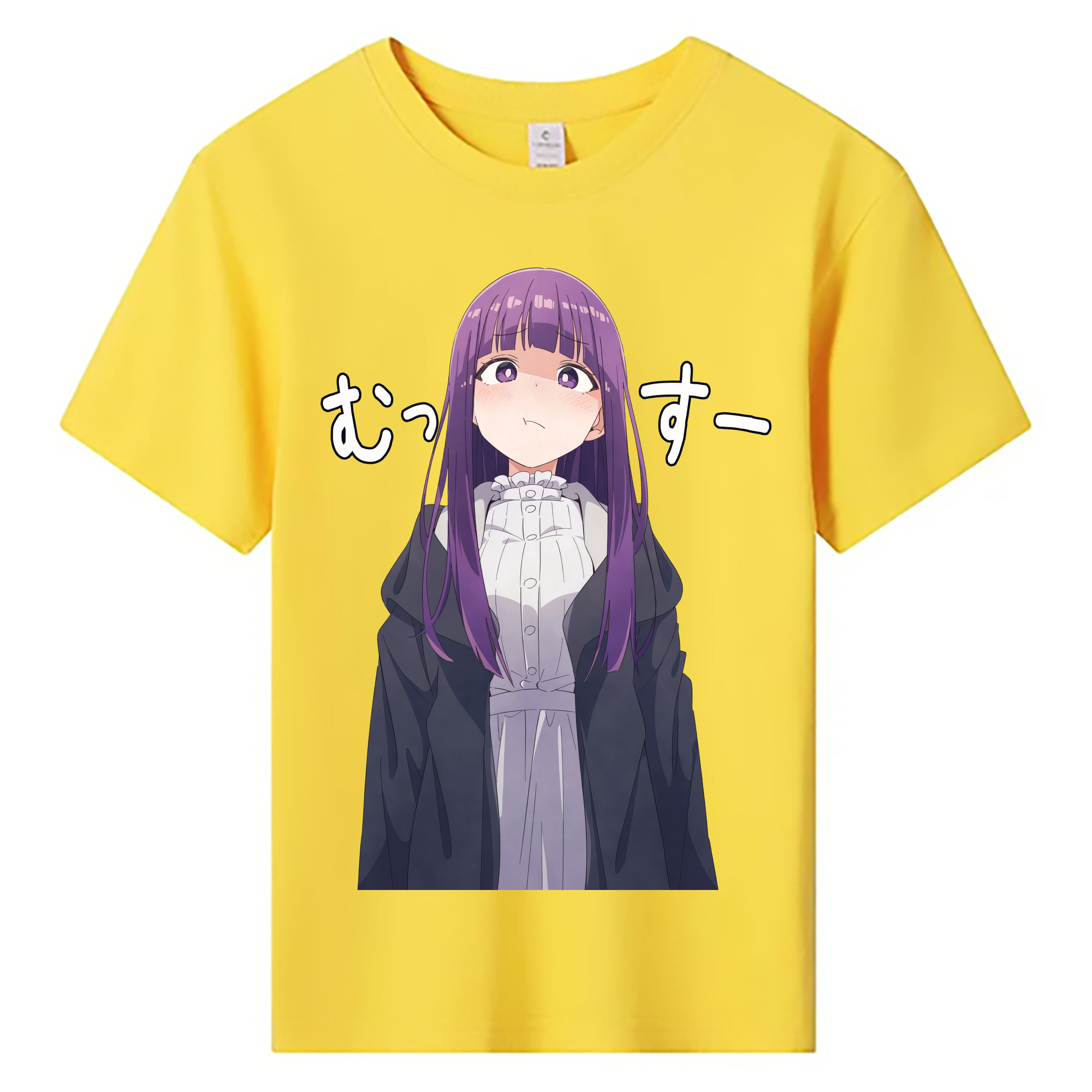 （画像用） 葬送のフリーレン Frieren 綿100％キッズTシャツ（フロントプリント）