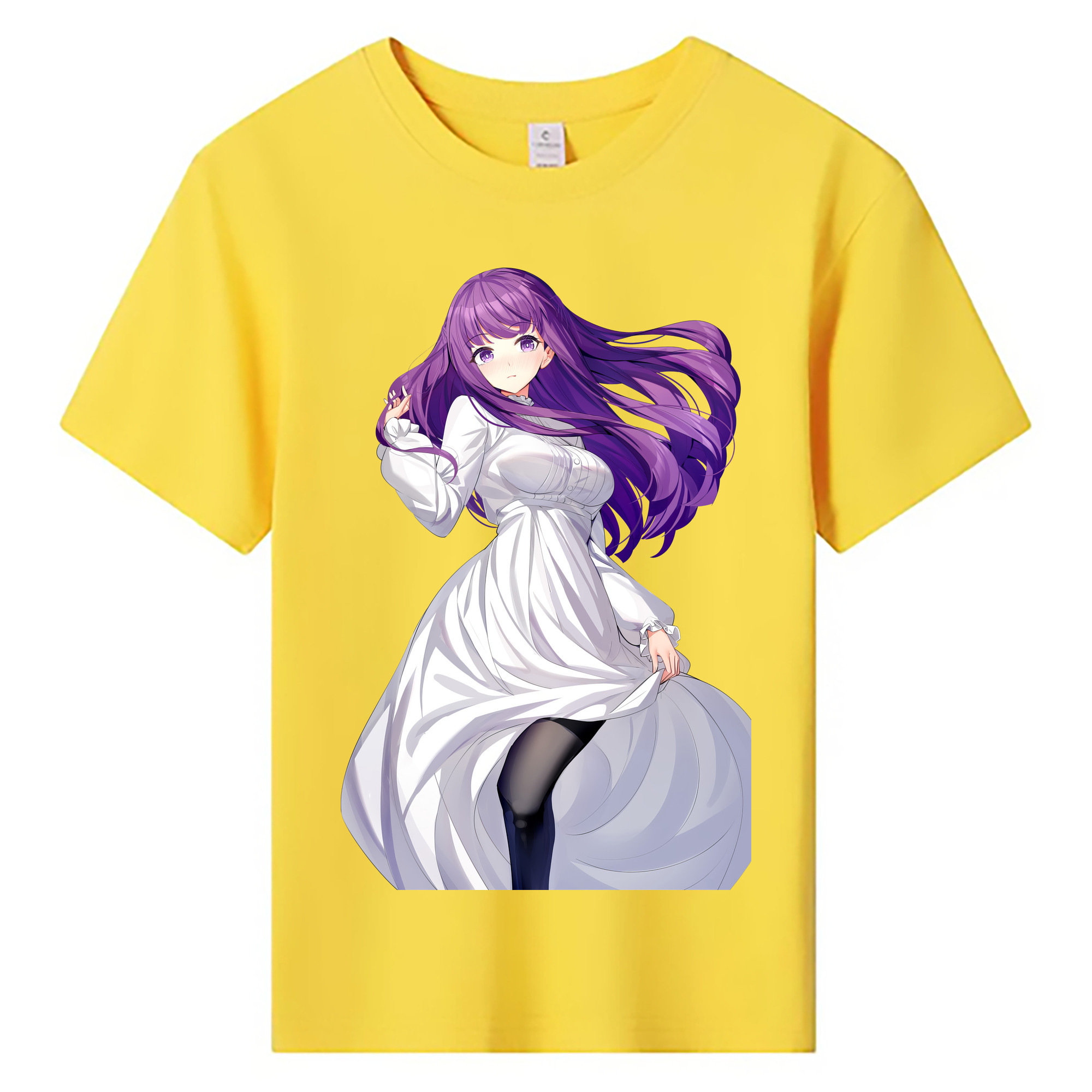 （画像用） 葬送のフリーレン Frieren 綿100％キッズTシャツ（フロントプリント）