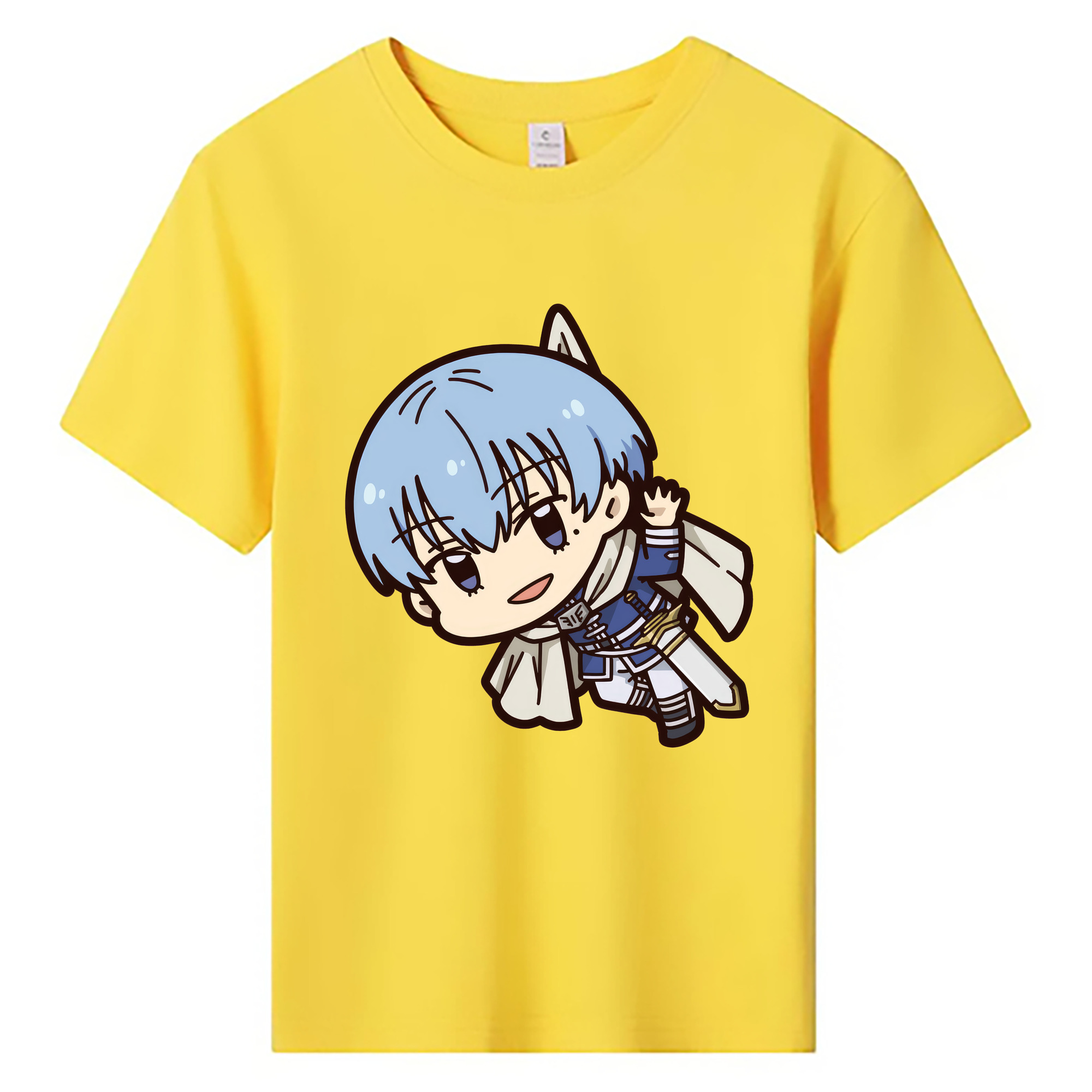 （画像用） 葬送のフリーレン Frieren 綿100％キッズTシャツ（フロントプリント）