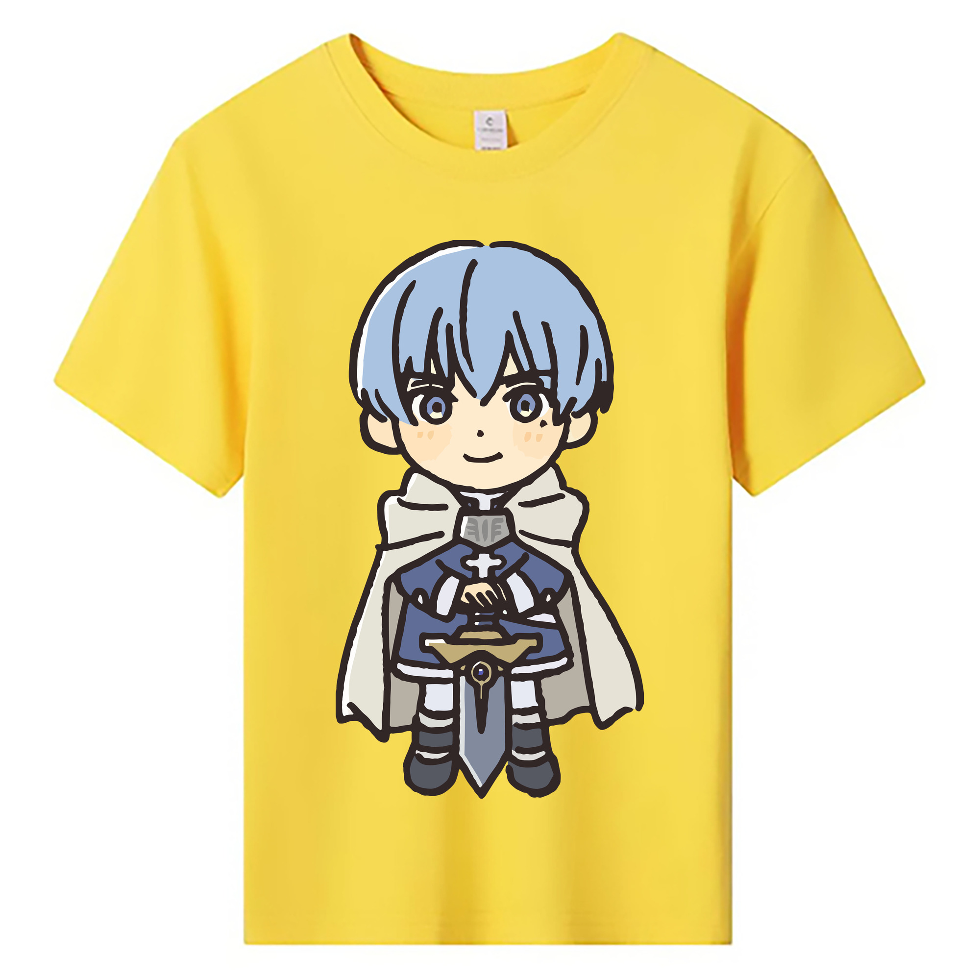 （画像用） 葬送のフリーレン Frieren 綿100％キッズTシャツ（フロントプリント）
