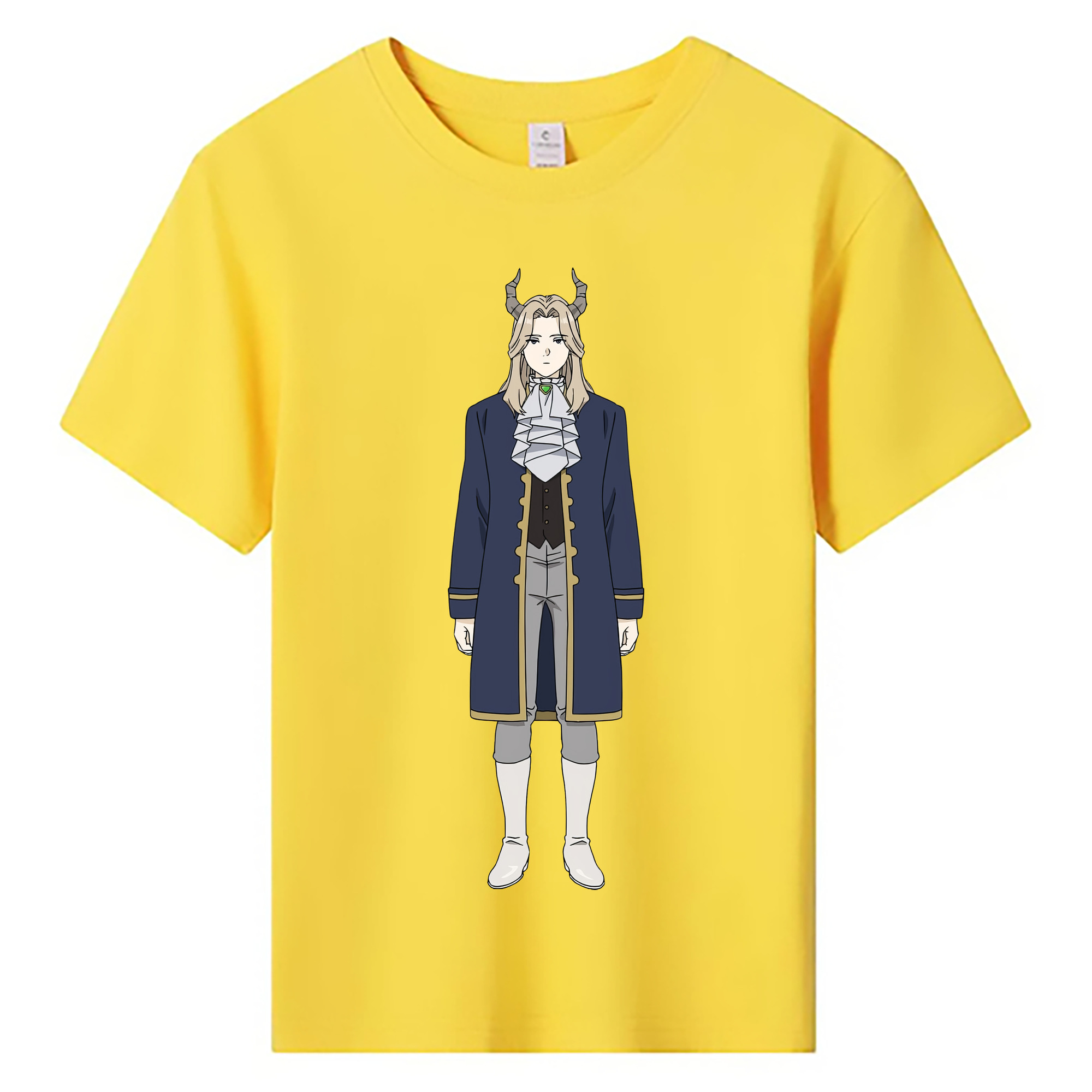 （画像用） 葬送のフリーレン Frieren 綿100％キッズTシャツ（フロントプリント）