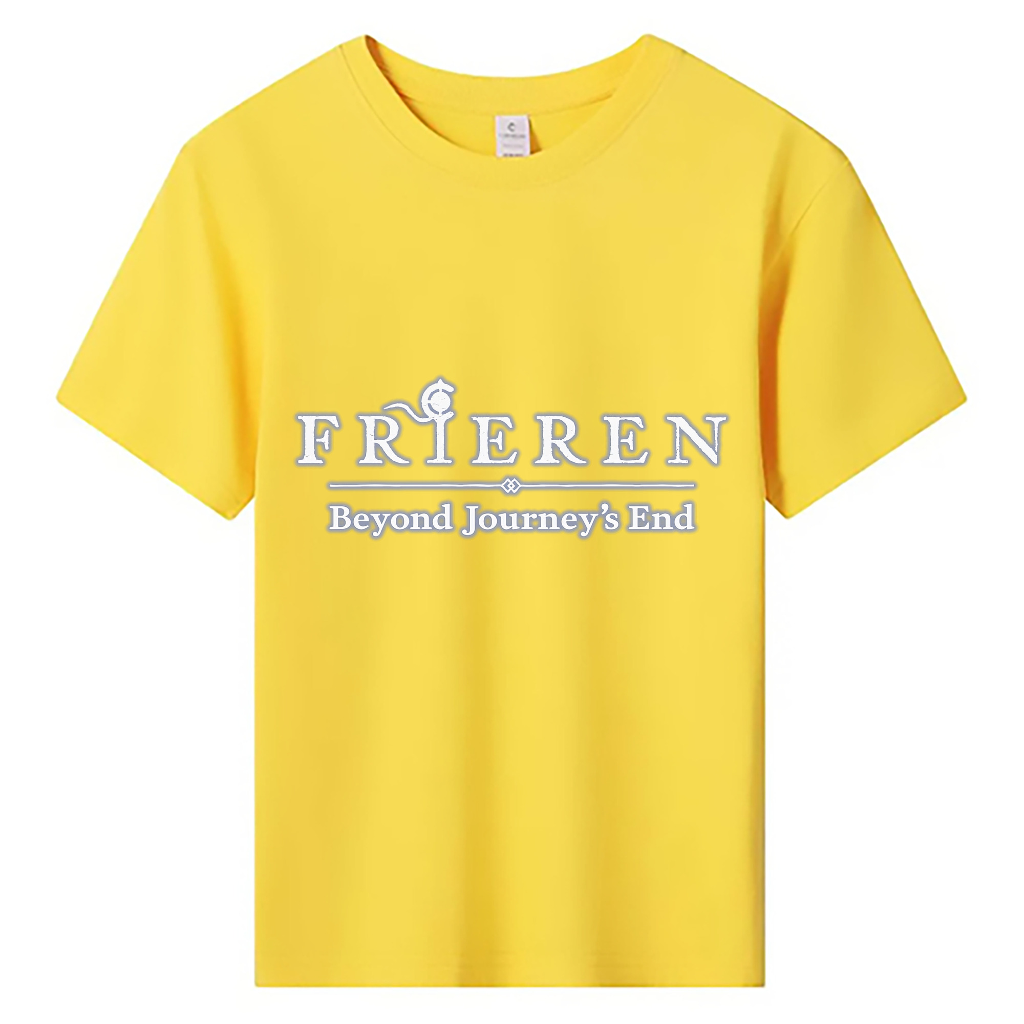 （画像用） 葬送のフリーレン Frieren 綿100％キッズTシャツ（フロントプリント）