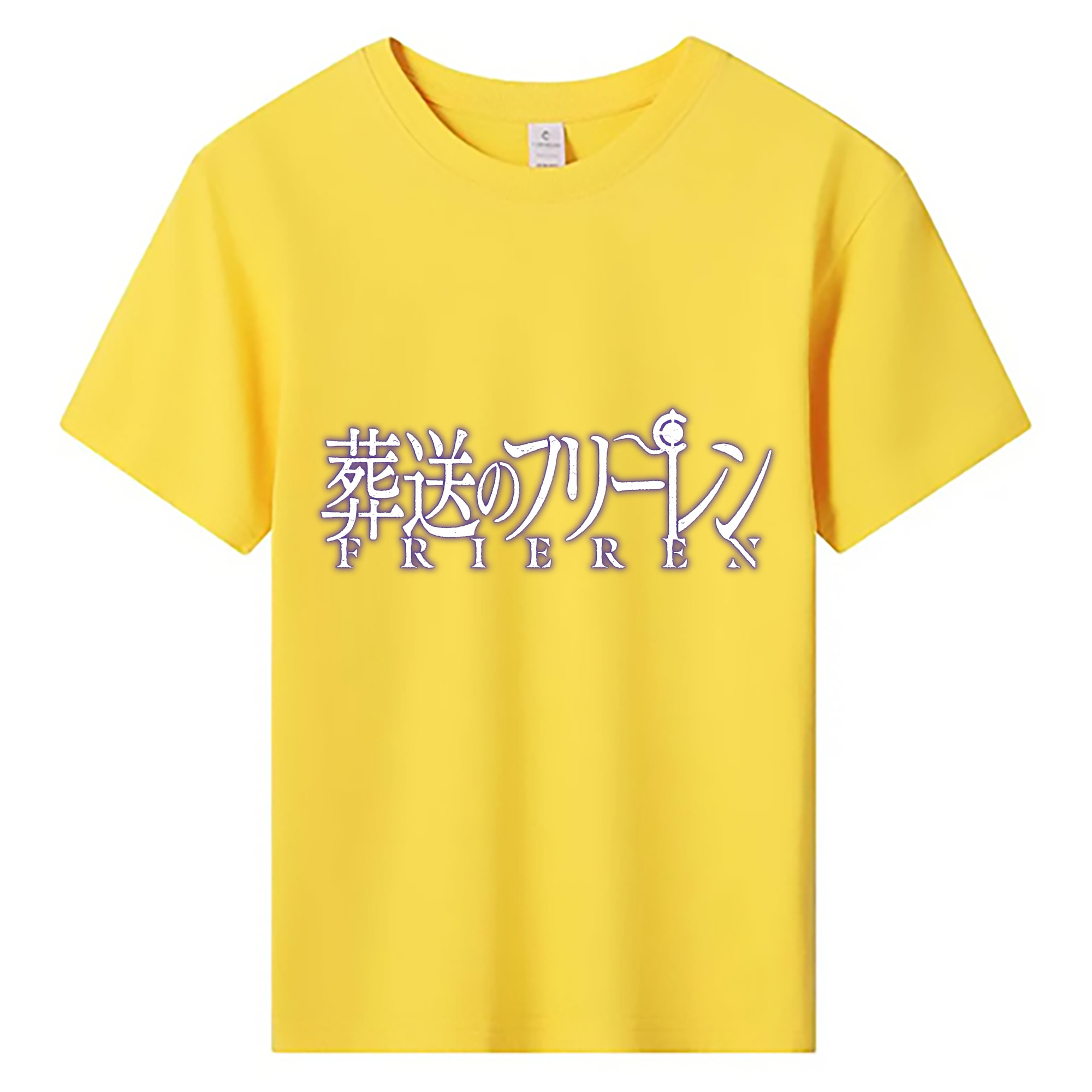 （画像用） 葬送のフリーレン Frieren 綿100％キッズTシャツ（フロントプリント）