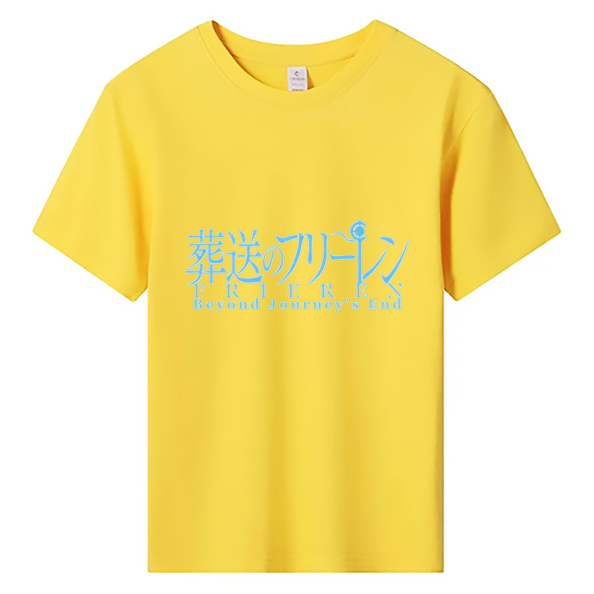 （画像用） 葬送のフリーレン Frieren 綿100％キッズTシャツ（フロントプリント）