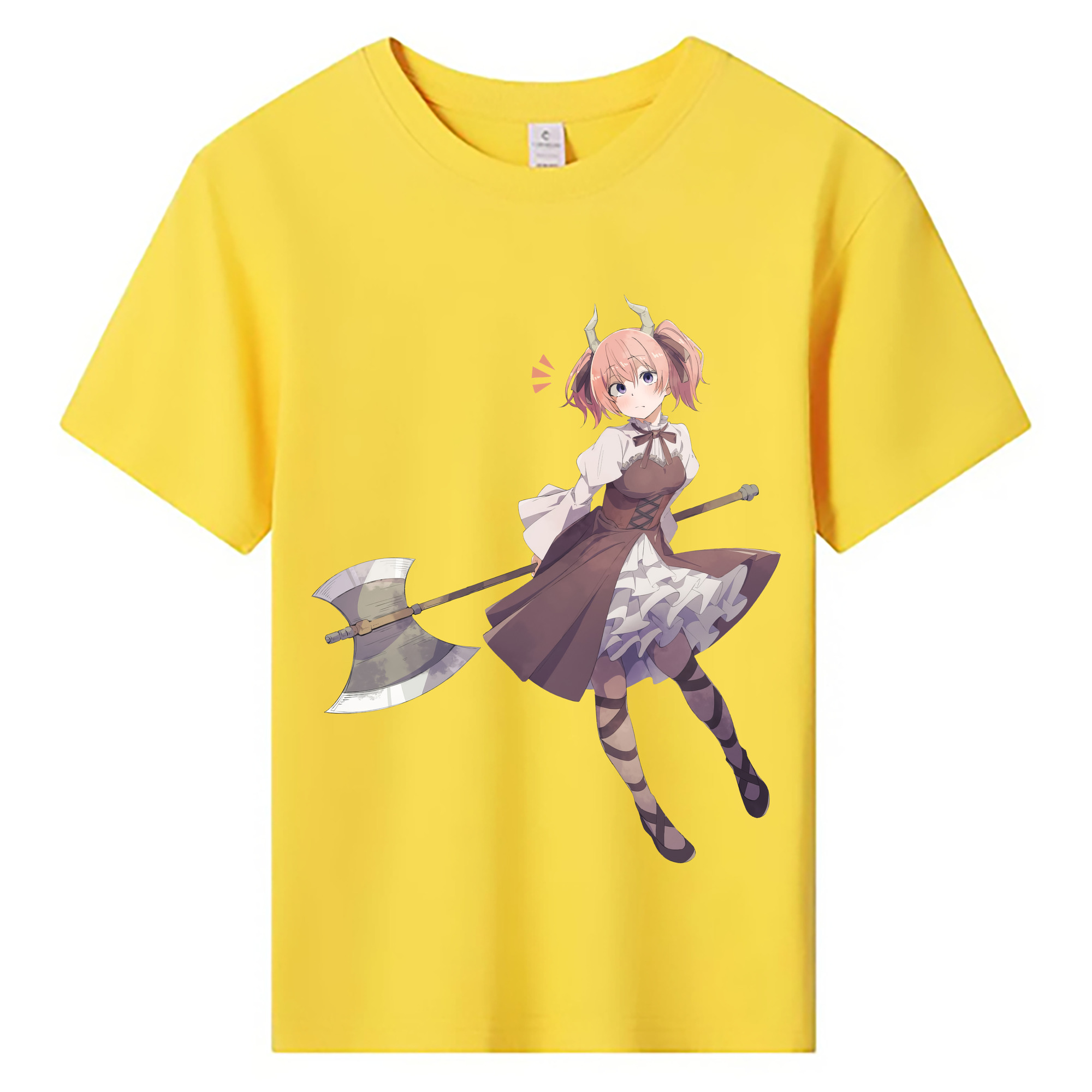 （画像用） 葬送のフリーレン Frieren 綿100％キッズTシャツ（フロントプリント）