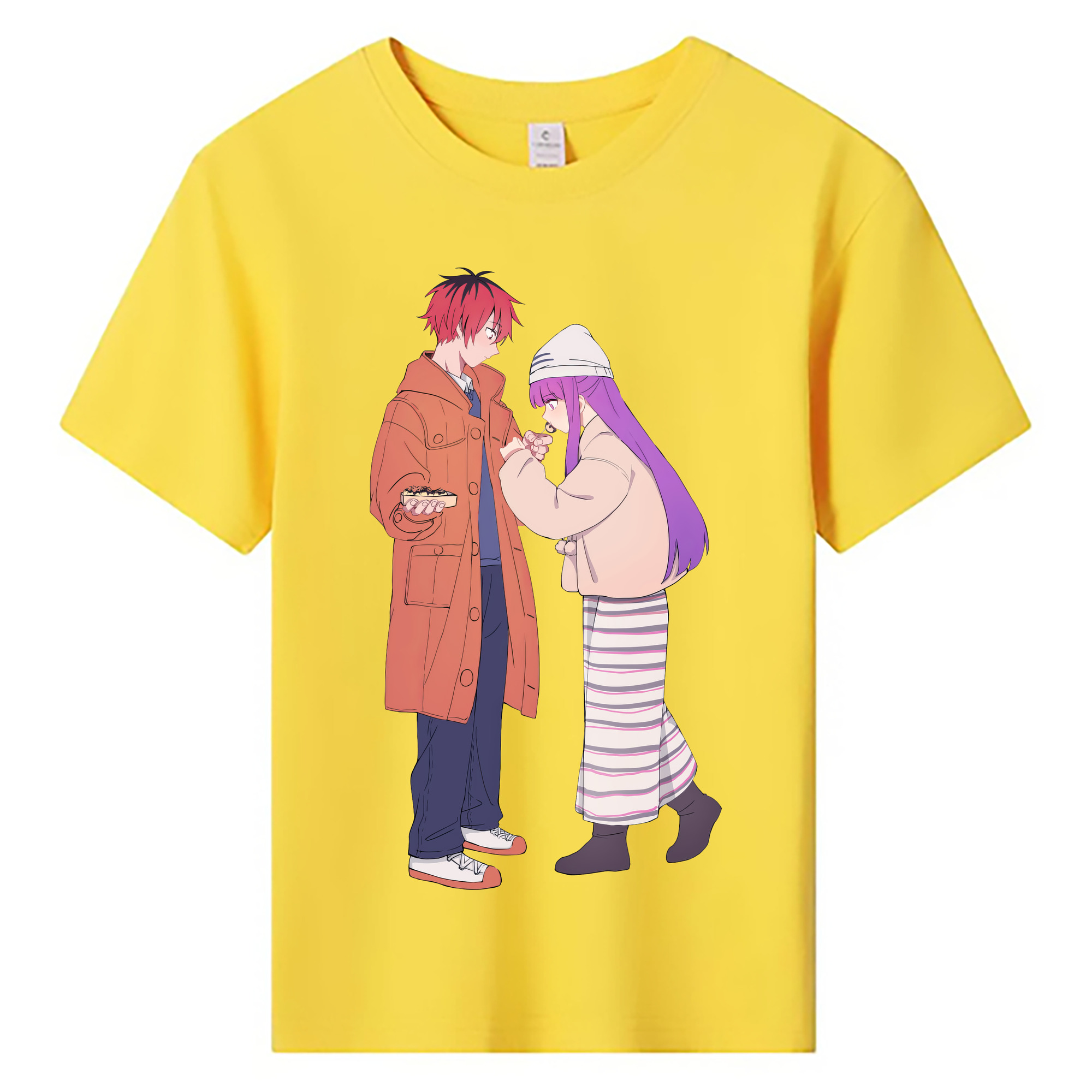 （画像用） 葬送のフリーレン Frieren 綿100％キッズTシャツ（フロントプリント）