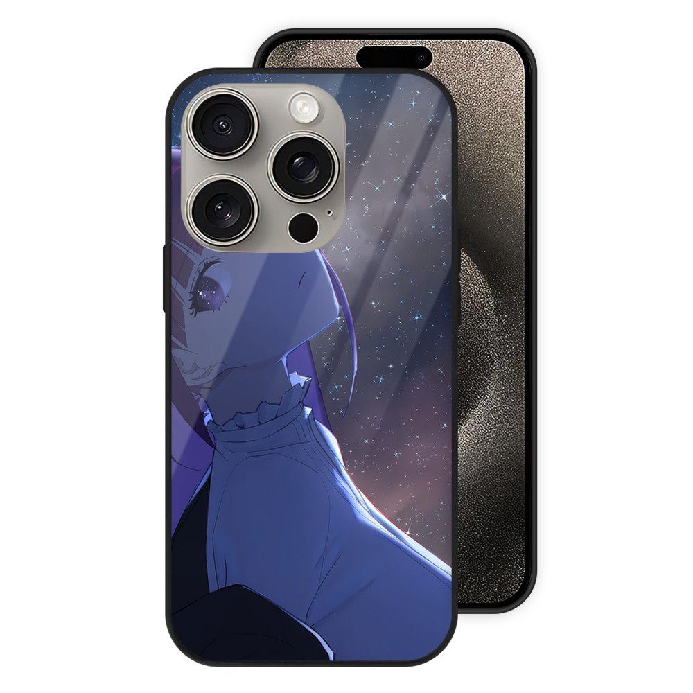 （画像用） 葬送のフリーレン Frieren 【iPhone15Pro対応】スマホケース 耐衝撃＆黄変防止 背面ガラス