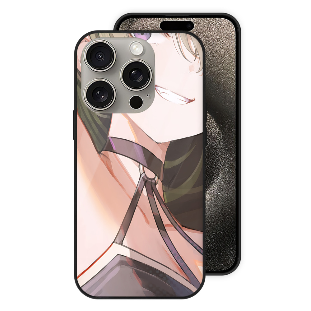 （画像用） 葬送のフリーレン Frieren 【iPhone15Pro対応】スマホケース 耐衝撃＆黄変防止 背面ガラス