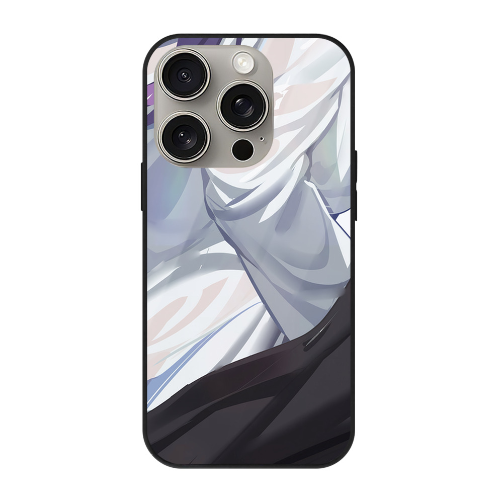 （画像用） 葬送のフリーレン Frieren 【iPhone15Pro対応】スマホケース 耐衝撃＆黄変防止 背面ガラス