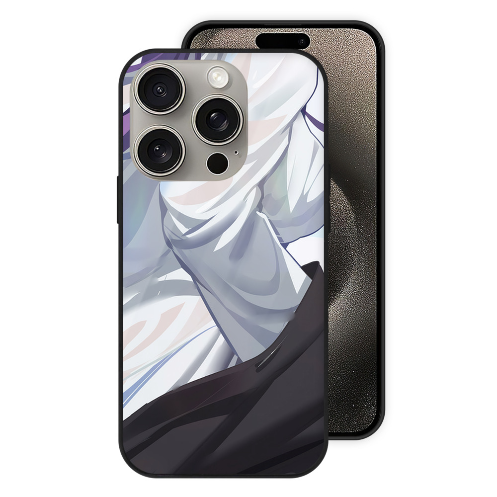 （画像用） 葬送のフリーレン Frieren 【iPhone15Pro対応】スマホケース 耐衝撃＆黄変防止 背面ガラス