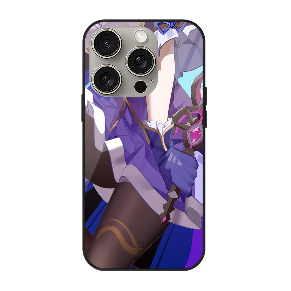 （画像用） 葬送のフリーレン Frieren 【iPhone15Pro対応】スマホケース 耐衝撃＆黄変防止 背面ガラス