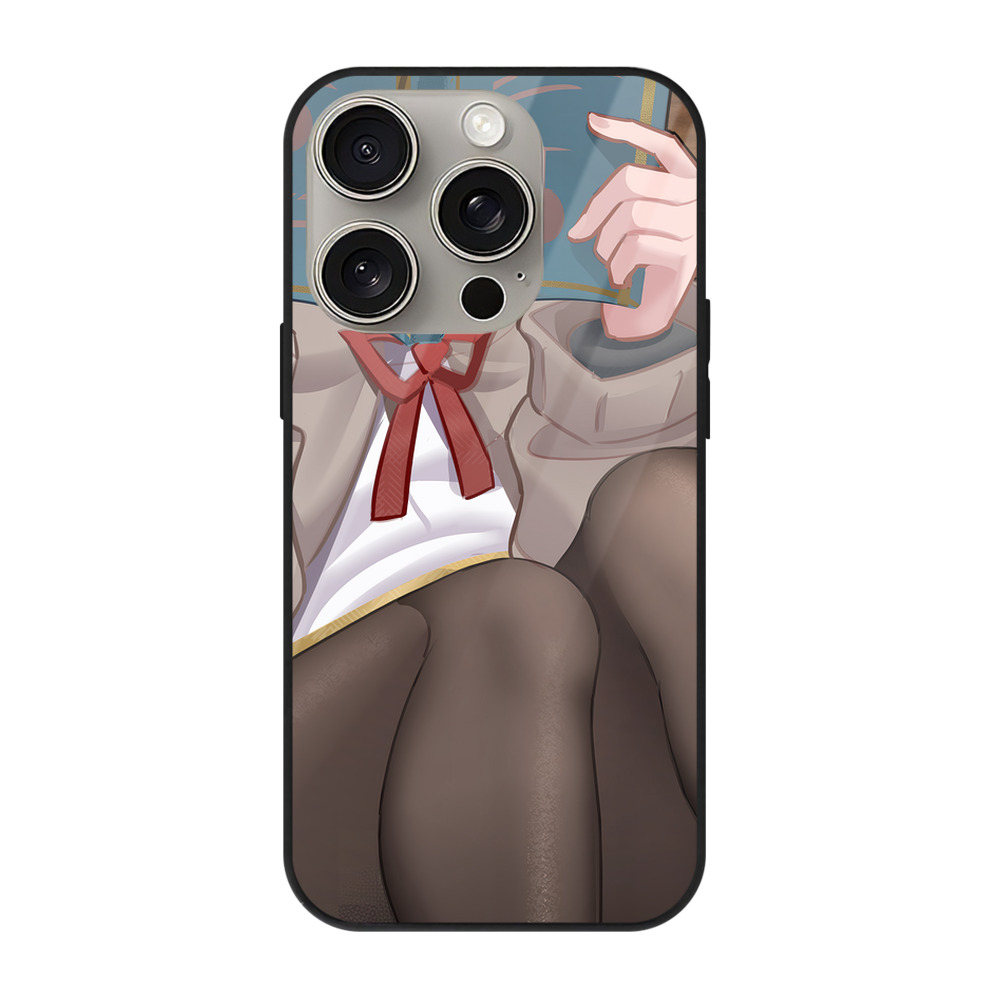 （画像用） 葬送のフリーレン Frieren 【iPhone15Pro対応】スマホケース 耐衝撃＆黄変防止 背面ガラス