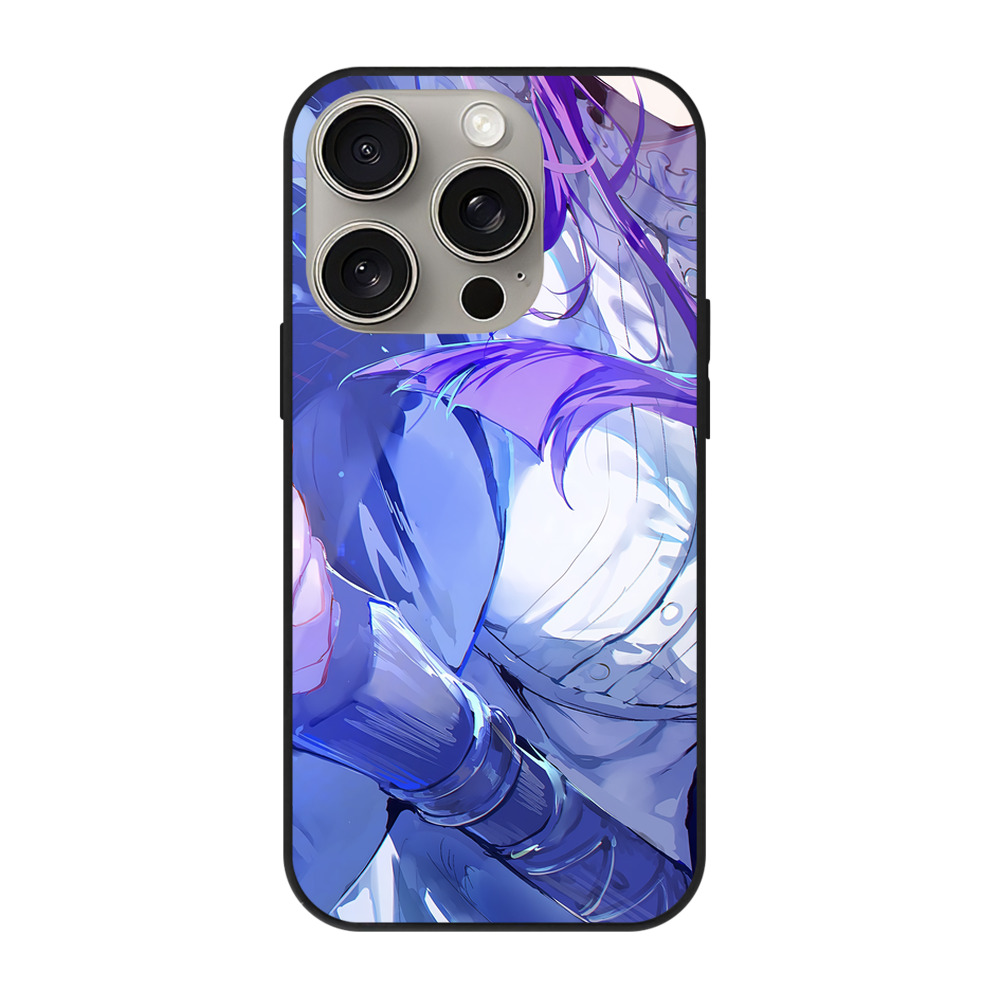 （画像用） 葬送のフリーレン Frieren 【iPhone15Pro対応】スマホケース 耐衝撃＆黄変防止 背面ガラス