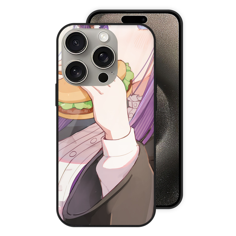 （画像用） 葬送のフリーレン Frieren 【iPhone15Pro対応】スマホケース 耐衝撃＆黄変防止 背面ガラス