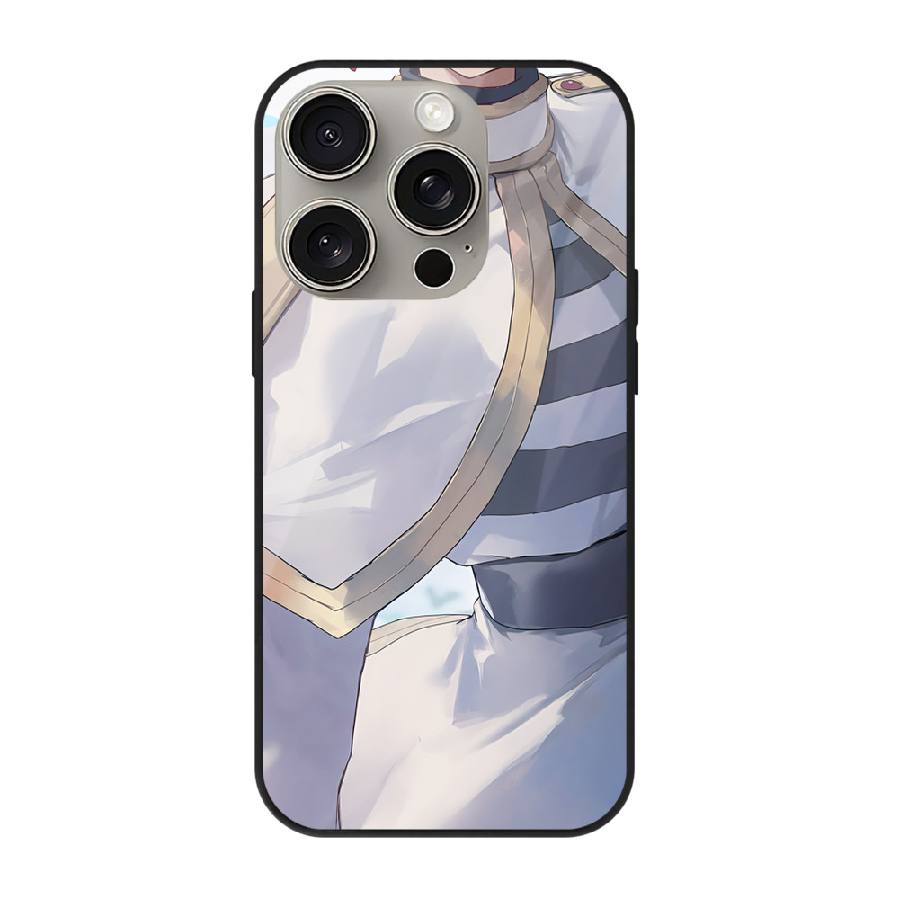 （画像用） 葬送のフリーレン Frieren 【iPhone15Pro対応】スマホケース 耐衝撃＆黄変防止 背面ガラス