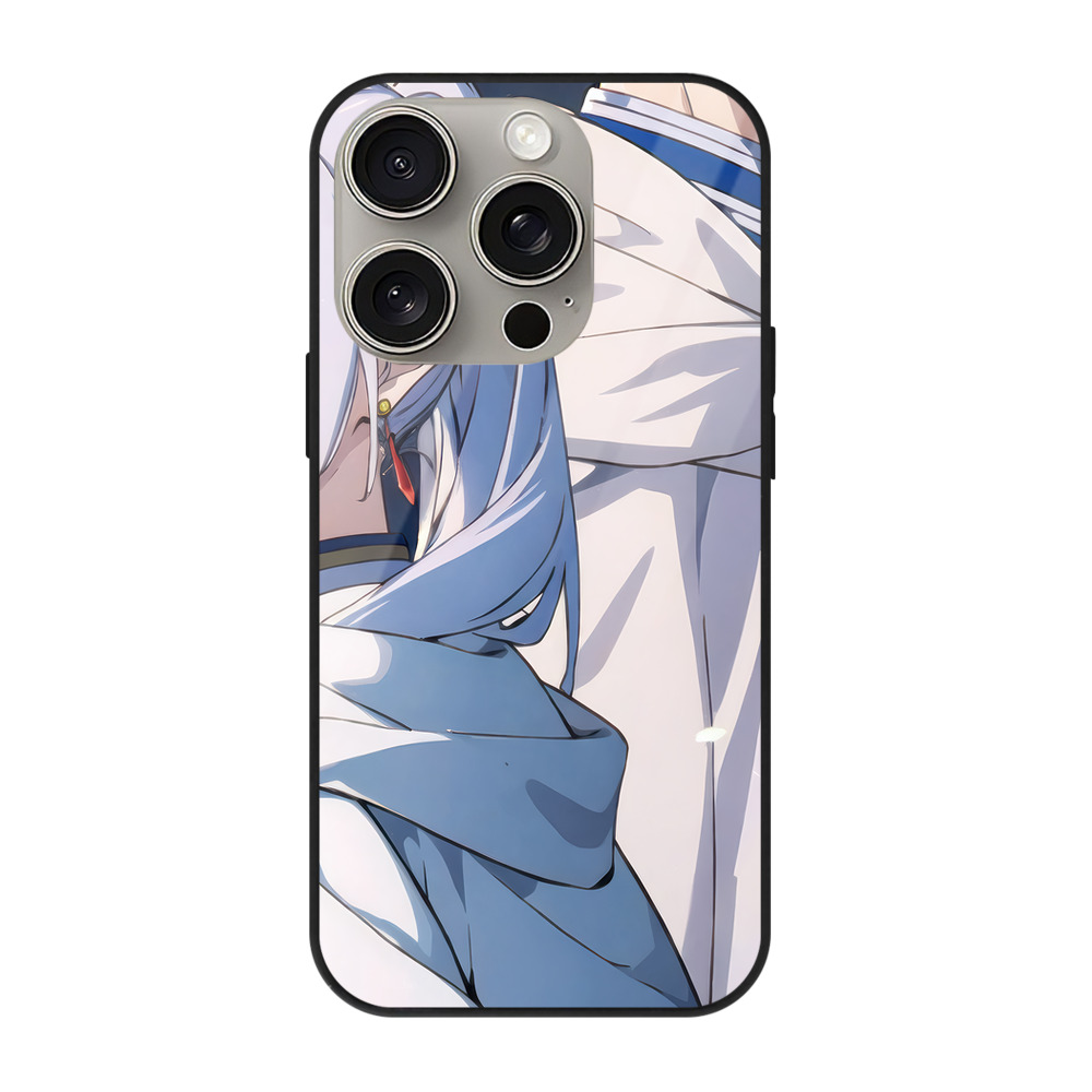 （画像用） 葬送のフリーレン Frieren 【iPhone15Pro対応】スマホケース 耐衝撃＆黄変防止 背面ガラス