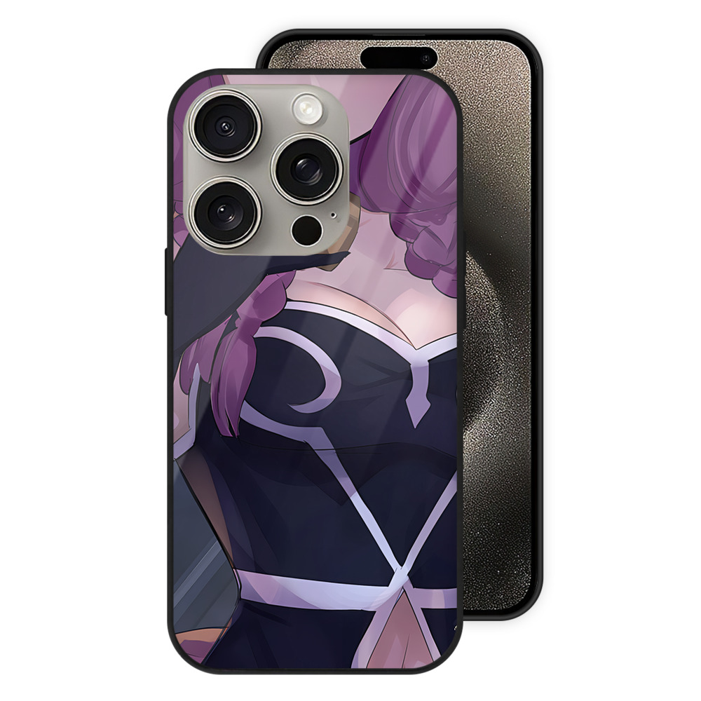 （画像用） 葬送のフリーレン Frieren 【iPhone15Pro対応】スマホケース 耐衝撃＆黄変防止 背面ガラス