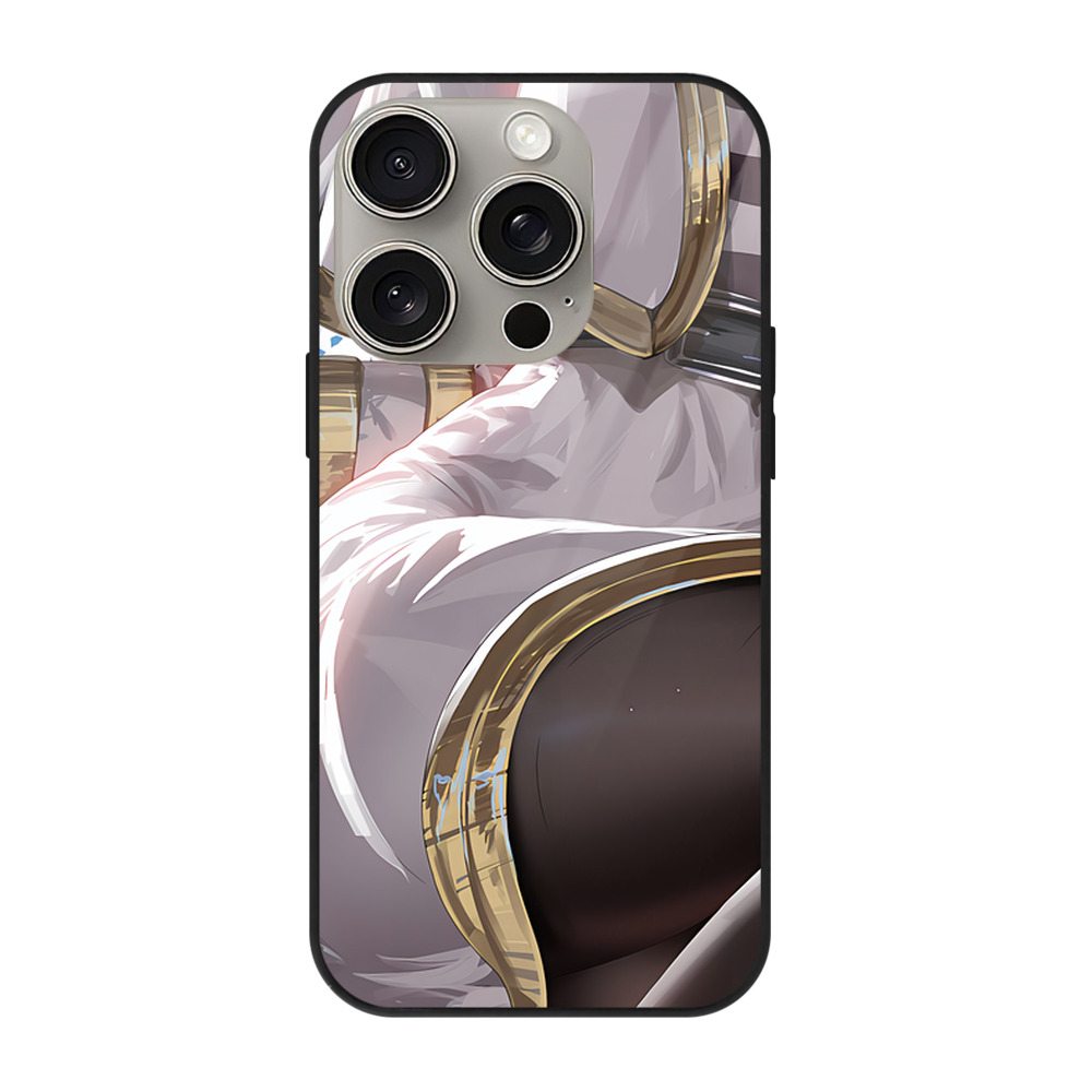 （画像用） 葬送のフリーレン Frieren 【iPhone15Pro対応】スマホケース 耐衝撃＆黄変防止 背面ガラス