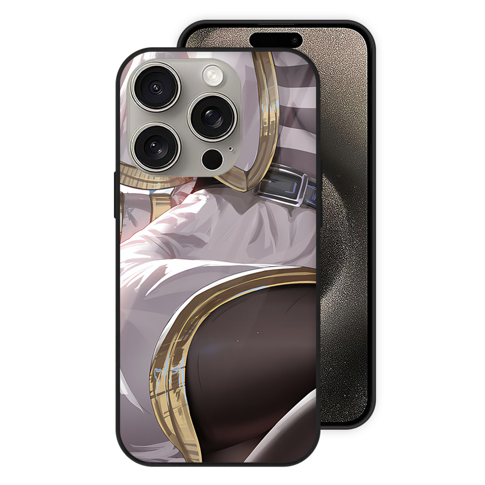 （画像用） 葬送のフリーレン Frieren 【iPhone15Pro対応】スマホケース 耐衝撃＆黄変防止 背面ガラス