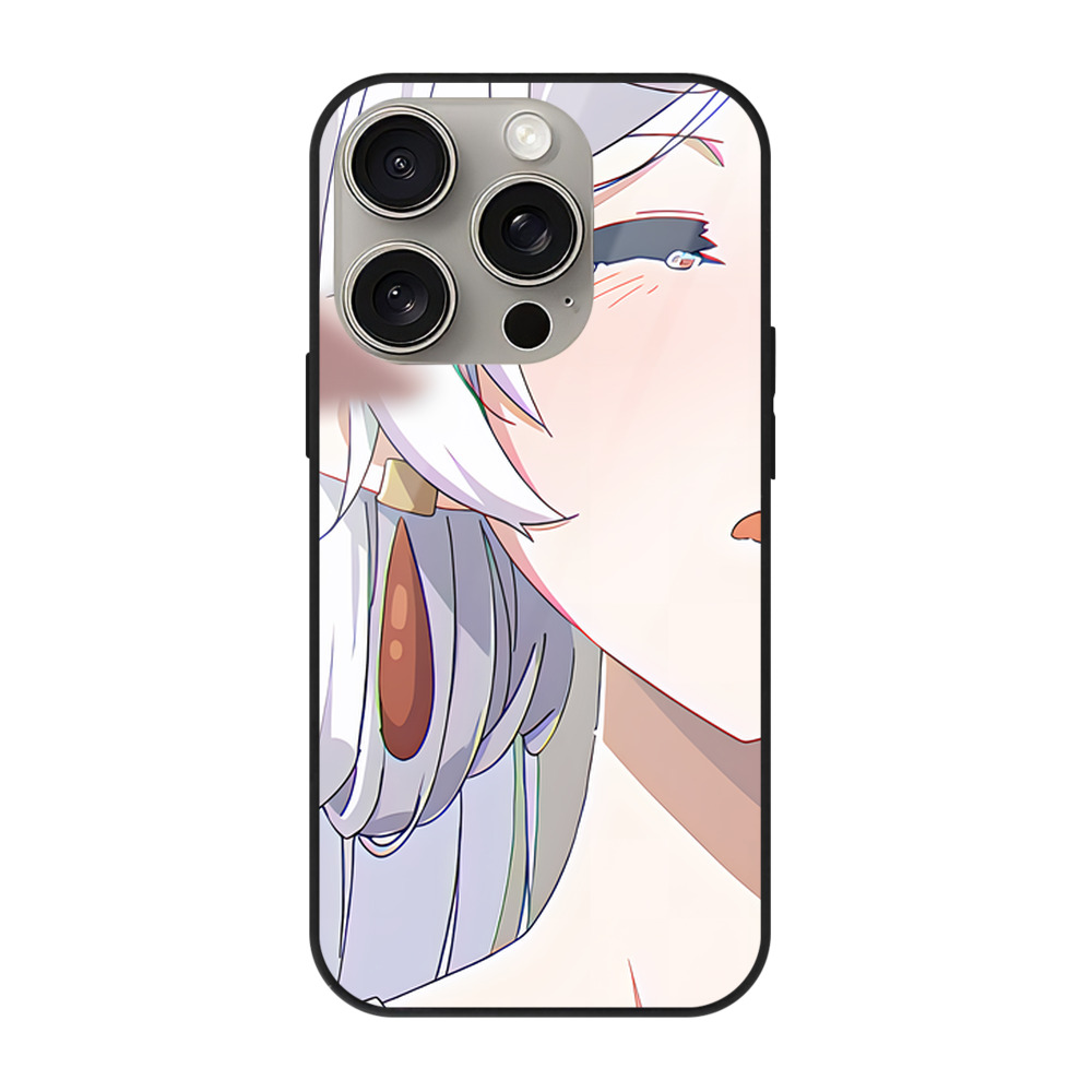 （画像用） 葬送のフリーレン Frieren 【iPhone15Pro対応】スマホケース 耐衝撃＆黄変防止 背面ガラス