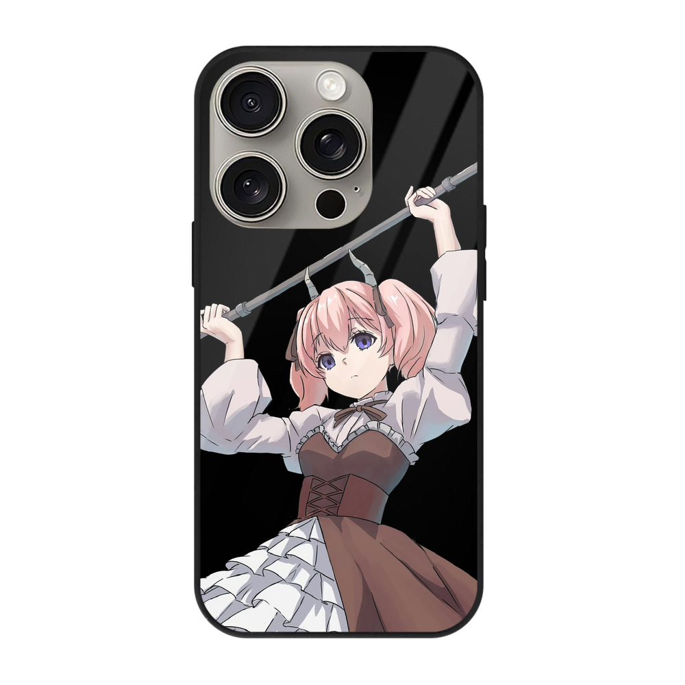 （画像用） 葬送のフリーレン Frieren 【iPhone15Pro対応】スマホケース 耐衝撃＆黄変防止 背面ガラス