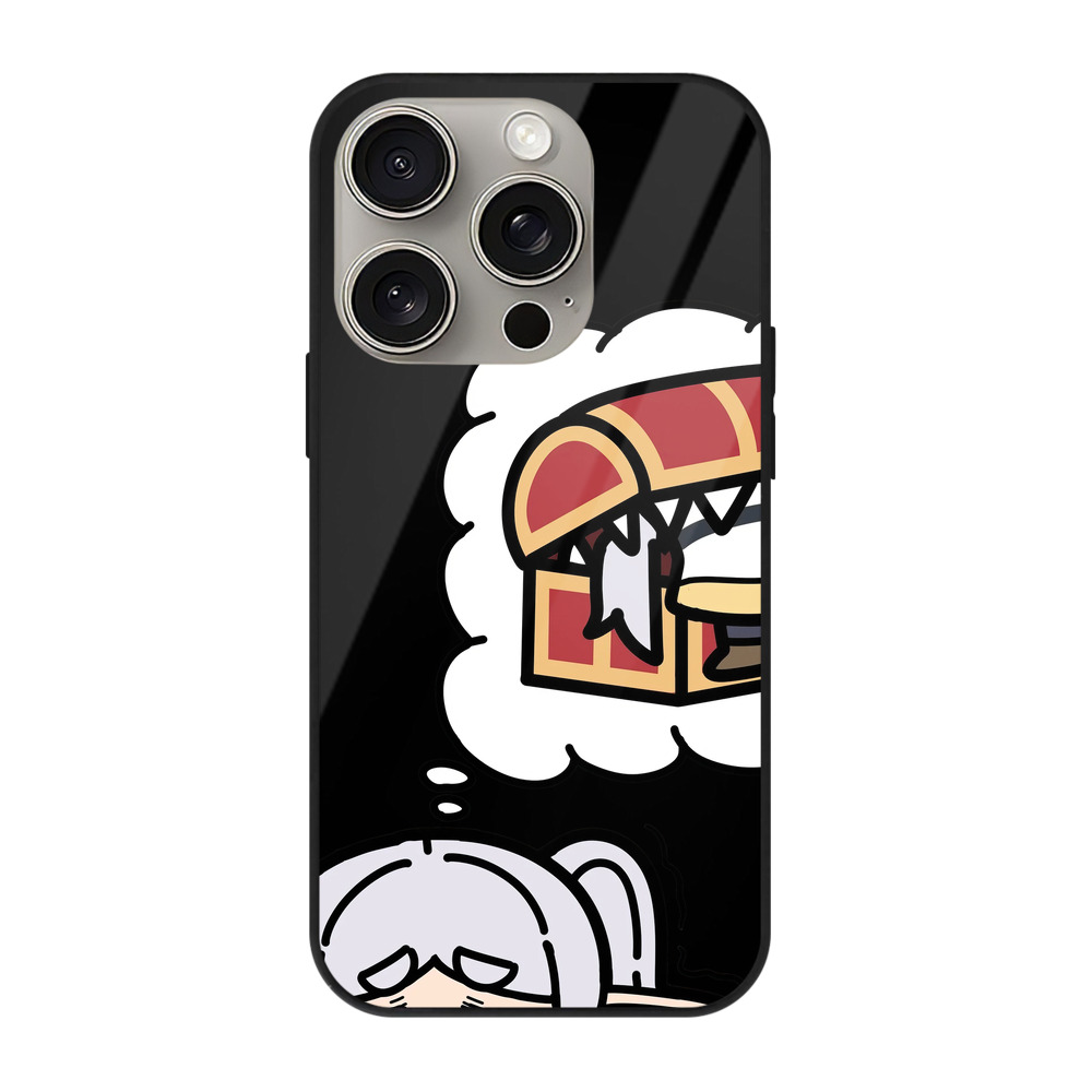 （画像用） 葬送のフリーレン Frieren 【iPhone15Pro対応】スマホケース 耐衝撃＆黄変防止 背面ガラス