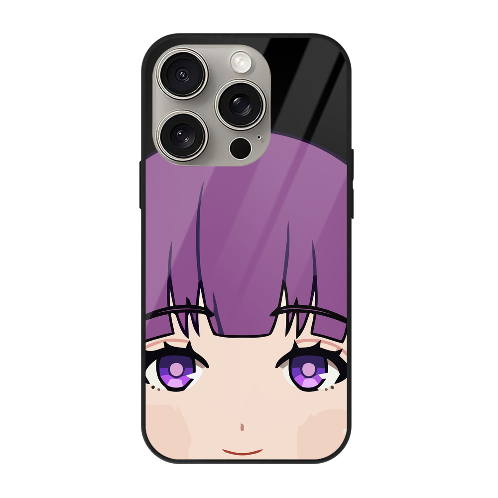 （画像用） 葬送のフリーレン Frieren 【iPhone15Pro対応】スマホケース 耐衝撃＆黄変防止 背面ガラス