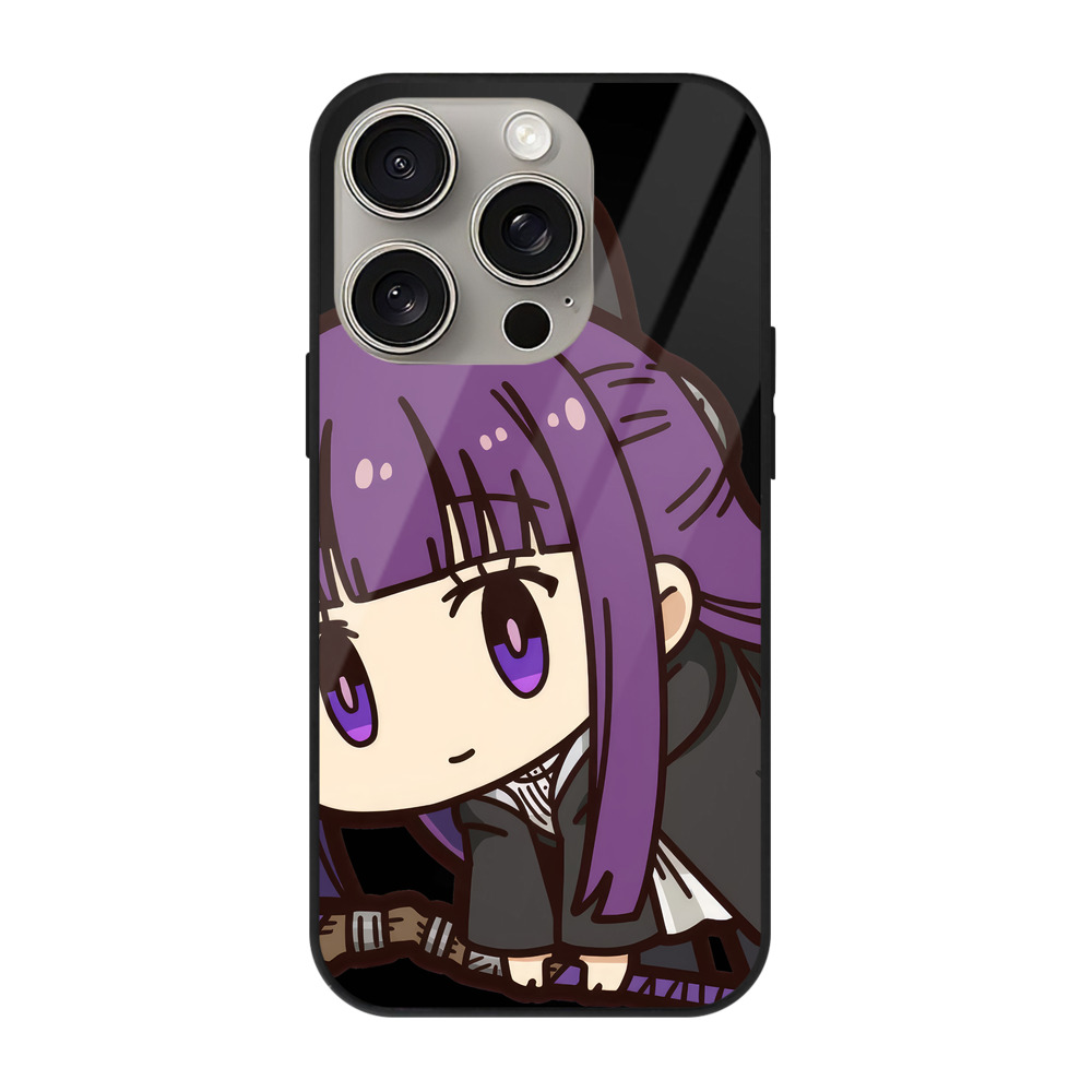 （画像用） 葬送のフリーレン Frieren 【iPhone15Pro対応】スマホケース 耐衝撃＆黄変防止 背面ガラス