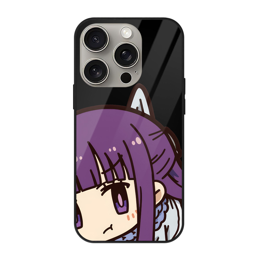 （画像用） 葬送のフリーレン Frieren 【iPhone15Pro対応】スマホケース 耐衝撃＆黄変防止 背面ガラス