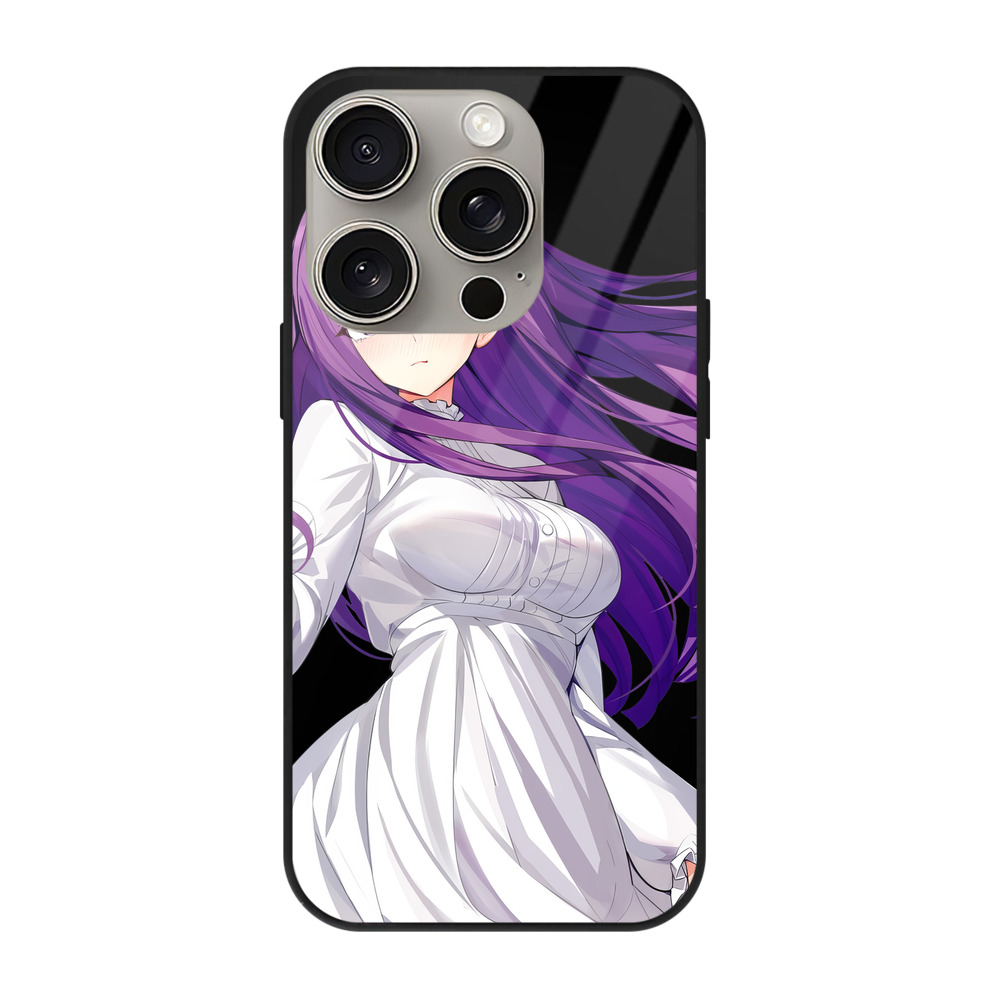 （画像用） 葬送のフリーレン Frieren 【iPhone15Pro対応】スマホケース 耐衝撃＆黄変防止 背面ガラス