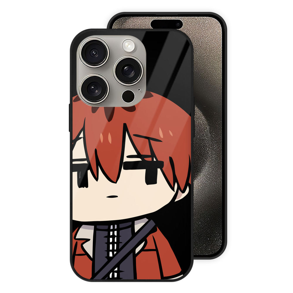 （画像用） 葬送のフリーレン Frieren 【iPhone15Pro対応】スマホケース 耐衝撃＆黄変防止 背面ガラス