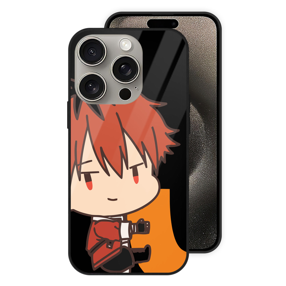 （画像用） 葬送のフリーレン Frieren 【iPhone15Pro対応】スマホケース 耐衝撃＆黄変防止 背面ガラス