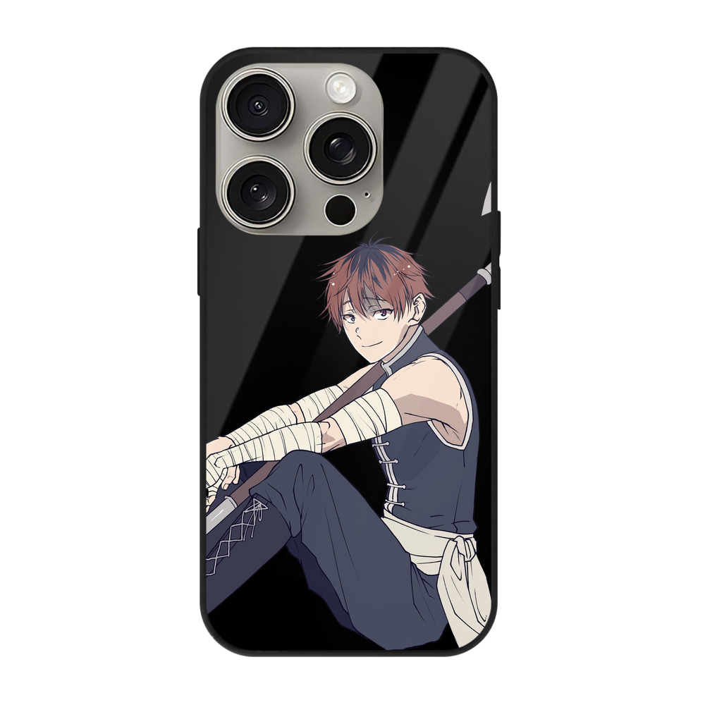 （画像用） 葬送のフリーレン Frieren 【iPhone15Pro対応】スマホケース 耐衝撃＆黄変防止 背面ガラス