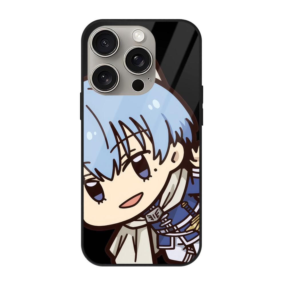 （画像用） 葬送のフリーレン Frieren 【iPhone15Pro対応】スマホケース 耐衝撃＆黄変防止 背面ガラス