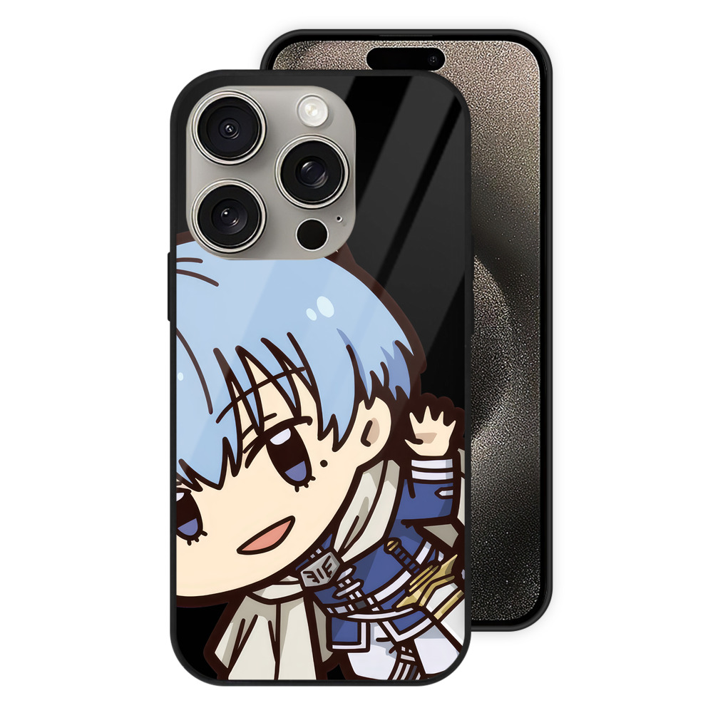 （画像用） 葬送のフリーレン Frieren 【iPhone15Pro対応】スマホケース 耐衝撃＆黄変防止 背面ガラス