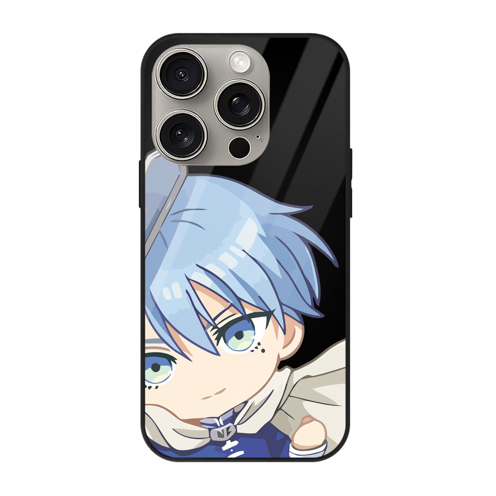 （画像用） 葬送のフリーレン Frieren 【iPhone15Pro対応】スマホケース 耐衝撃＆黄変防止 背面ガラス