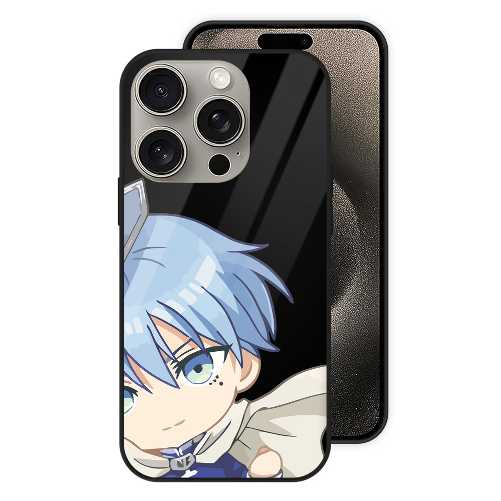 （画像用） 葬送のフリーレン Frieren 【iPhone15Pro対応】スマホケース 耐衝撃＆黄変防止 背面ガラス