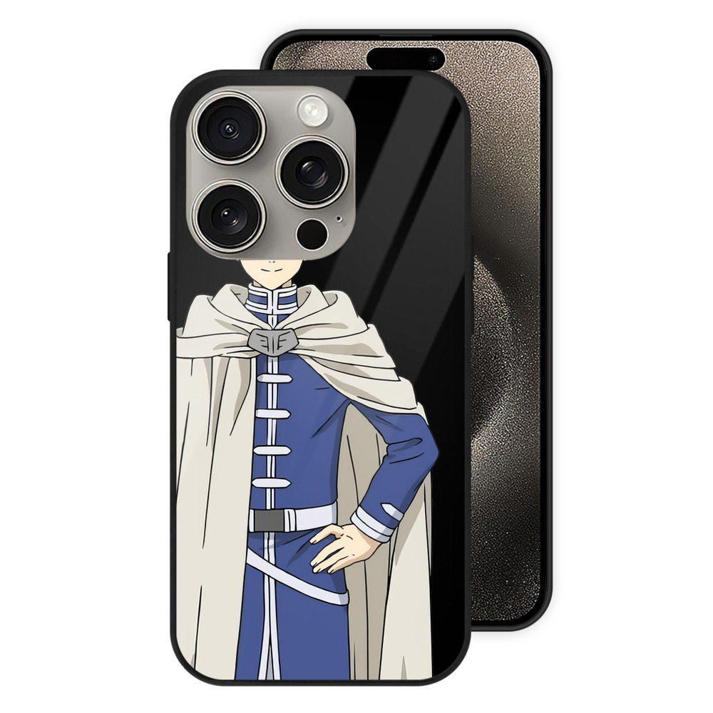 （画像用） 葬送のフリーレン Frieren 【iPhone15Pro対応】スマホケース 耐衝撃＆黄変防止 背面ガラス