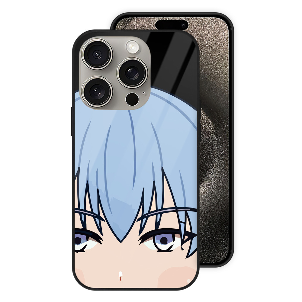（画像用） 葬送のフリーレン Frieren 【iPhone15Pro対応】スマホケース 耐衝撃＆黄変防止 背面ガラス