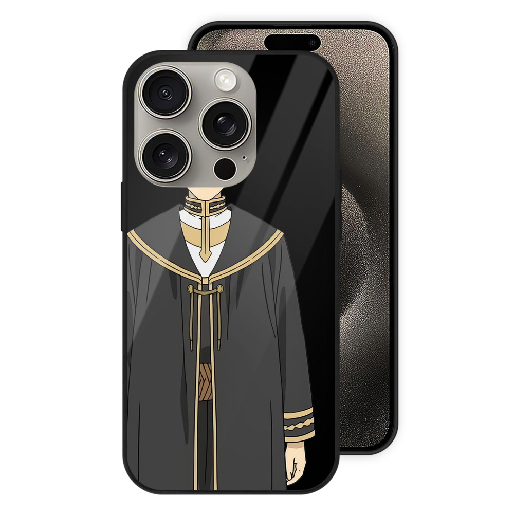 （画像用） 葬送のフリーレン Frieren 【iPhone15Pro対応】スマホケース 耐衝撃＆黄変防止 背面ガラス